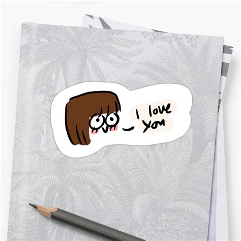 I Love You Stickers By Tantoun A Redbubble