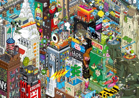 Amazing Pixel Art Posters By Eboy Rabbleboy Kenneth Lamug Author
