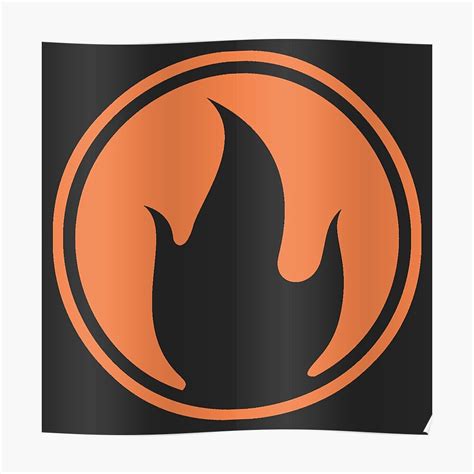 Tf2 Black Pyro Emblem Poster By Phip Redbubble