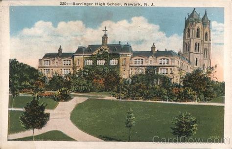 Barringer High School Newark Nj Postcard