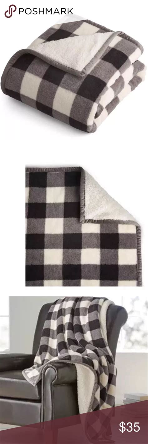 Better Homes Gardens Check Plaid Sherpa Blanket Better Homes And Gardens
