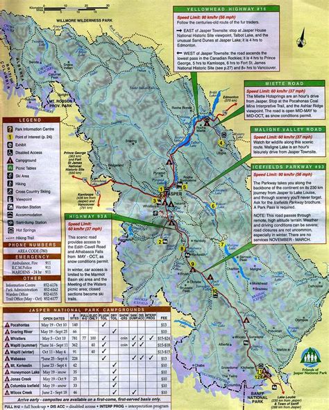 Banff National Park Boundaries The Map Of United States