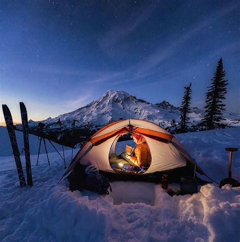 Winter Camping In Mt Rainier National Park Washington