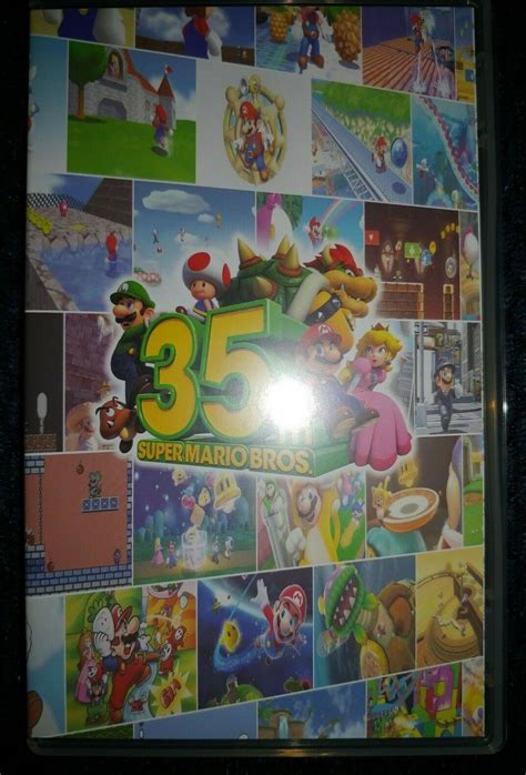 Super Mario 35th Anniversary Collectible 8 Game Nintendo Switch Case