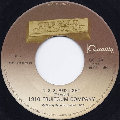 Ckso Am Fm And Tv Record Labels 45 Rpm 1 2 3 Red Light 1910 Fruitgum Company