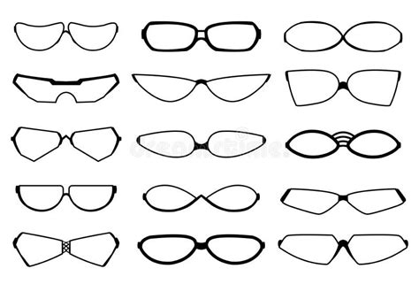 glasses design art silhouette eyewear and optical accessory medical