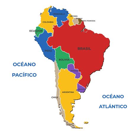 Mapa De Sur América Y Sus Países 2024