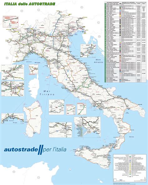 Delizioso Mappa Autostrade Italia 2022 Cartina Geografica Mondo