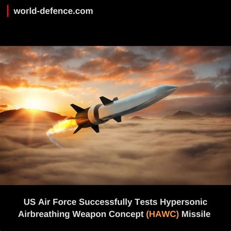 Us Air Force Successfully Tests Hypersonic Airbreathing Weapon Concept