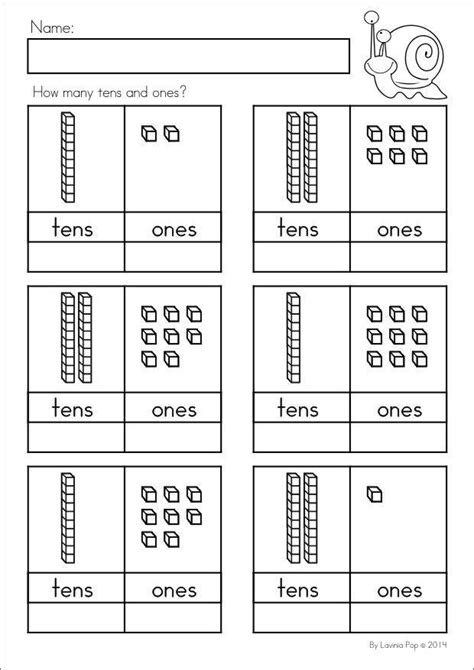 tens   worksheets kindergarten spring kindergarten math