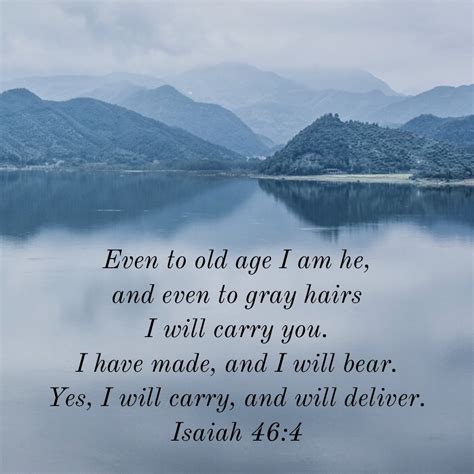 Isaiah 464 I Will Carry You Encouraging Bible Verses