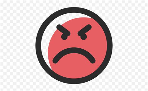 Angry Colored Stroke Emoticon Transparent Png U0026 Svg Vector Circle