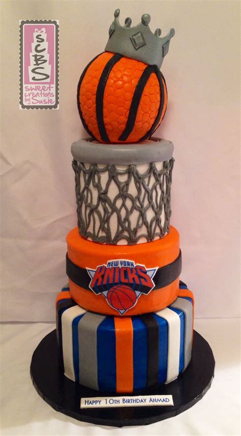 Ny Knicks Inspired Birthday Cake Sweet Creations By Susie Pinterest Birthday Cakes And Cake