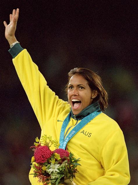 Cathy Freeman Sydney Olympics Glynis Nunn Gold Medal 400m Daily Telegraph