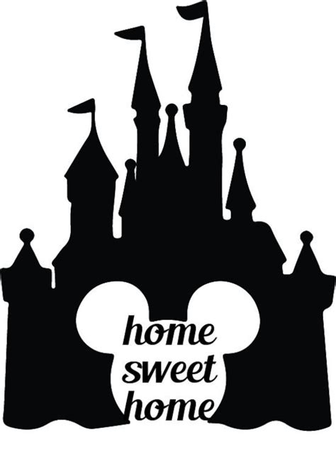 Disney Castle Home Sweet Home Svg Etsy