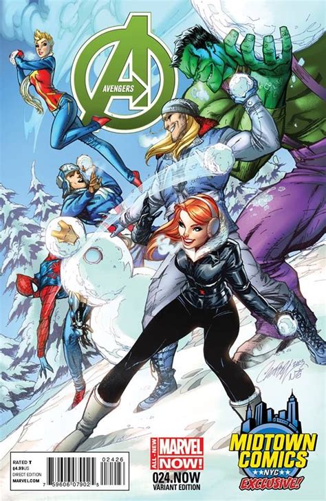 J Scott Campbell Midtown Comics Exclusive Avengers Variant