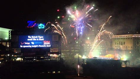 Detroit Tigers Post Game Fireworks Comerica Park HD YouTube