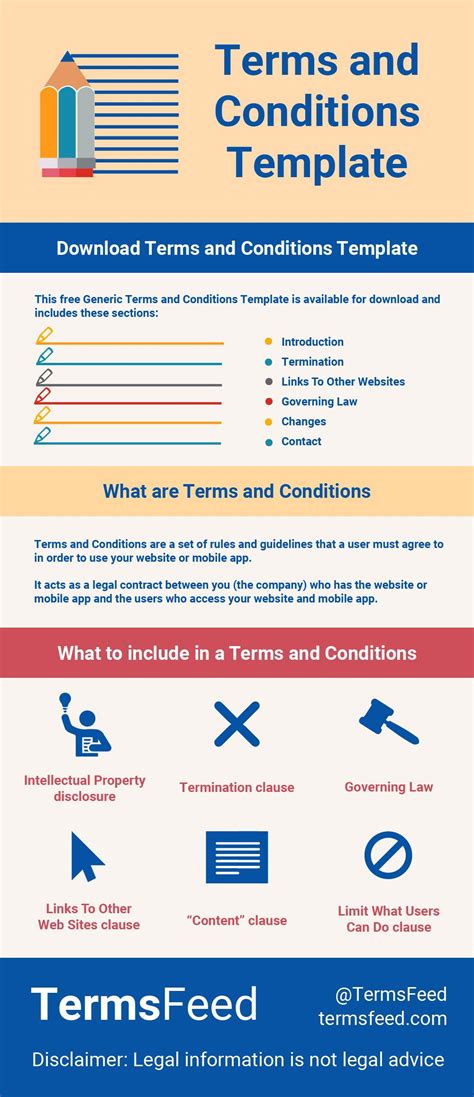 Sample Terms And Conditions Template Terms Conditions Templates
