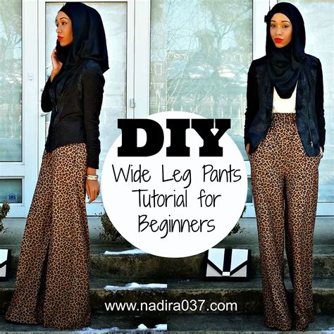 Diy Nadira037 Super Easy Wide Leg Pants Tutorial For Beginners Diy