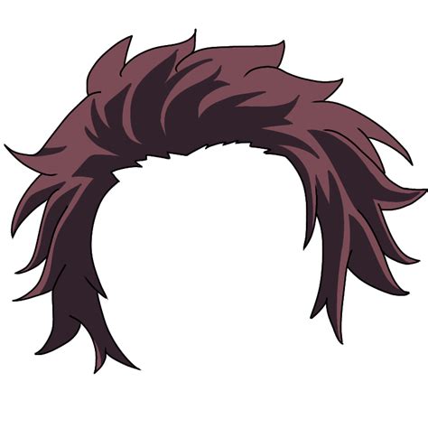 Black Anime Hair Png