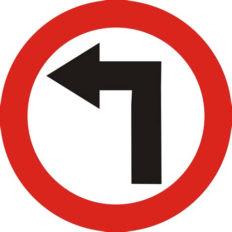 Fileroad Sign Left Turn Wikimedia Commons