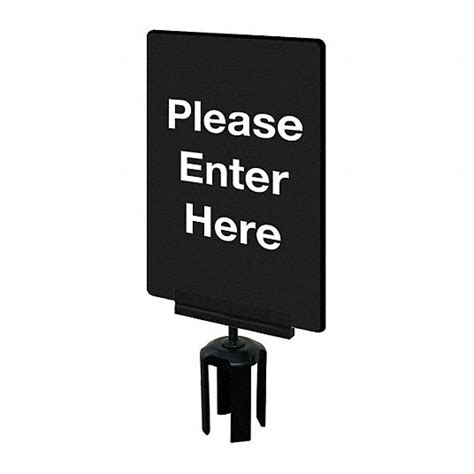 Tensabarrier Black Please Enter Here Message Acrylic Sign 3yhf8