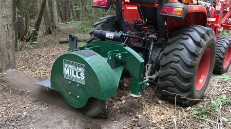 Wg24 Pto Stump Grinder In Action Youtube