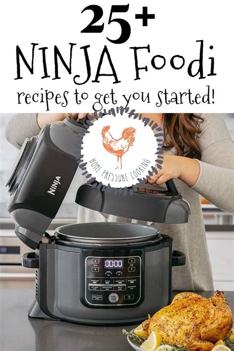 A Woman Is Preparing Food In An Instant Pressure Cooker With The Words