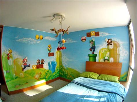 I did all the modeling present in the room as well as the set up, the textures as well as the ambiance and the lights. Amazing Super Mario Bros Bedroom pic - Global Geek News