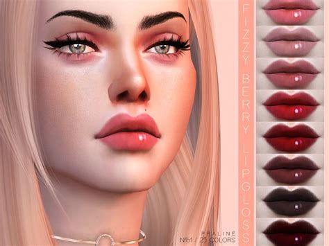 Lana Cc Finds Fizzy Berry Lipgloss Mody Do Simsów 4