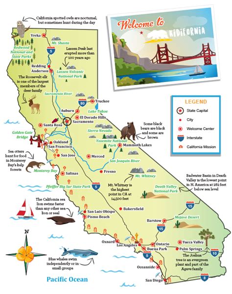 California Missions Map Printable