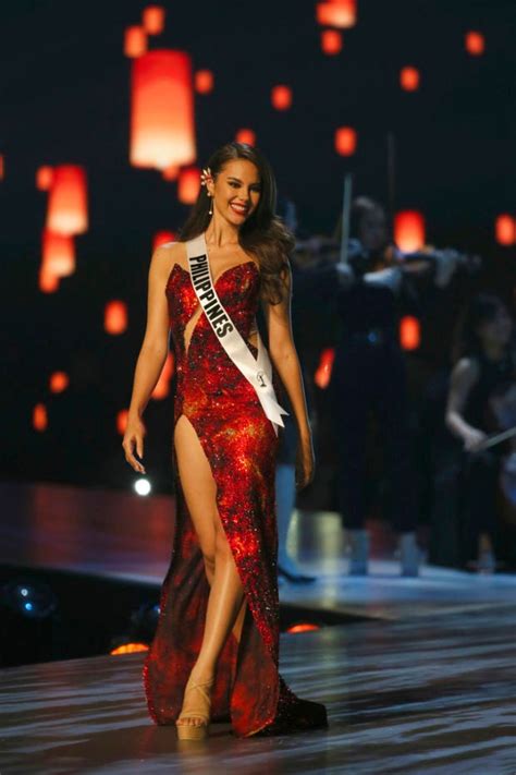 Catriona Gray Honors Hometown With Mayon Volcano Inspired Gown