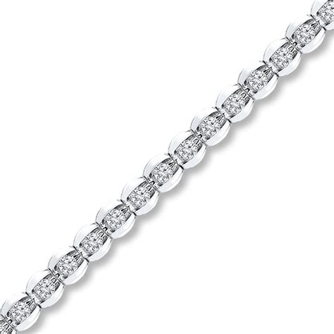 Diamond Bracelet 3 Carats Tw 14k White Gold Womens Bracelets