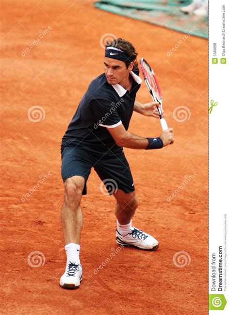 Roger Federer At Roland Garros 2008 Editorial Stock Photo Image Of