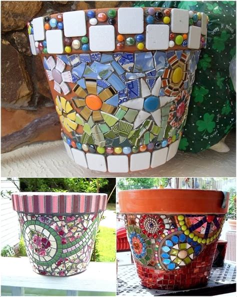 12 Diy Mosaic Garden Decor Projects Mosaic Pots Mosaic Garden