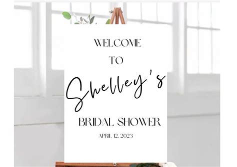 Welcome Poster Birthday Poster Wedding Welcome Bridal Shower
