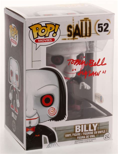 Tobin Bell Signed Saw 52 Billy Funko Pop Vinyl Figure Inscribed