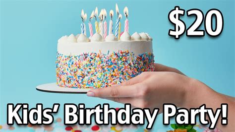 20 Kids Birthday Party Cheap Birthday Parties Youtube