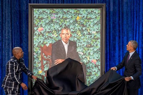 national portrait gallery unveils obama portraits in washington cbc news