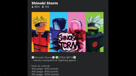 Shinobi Storm On Roblox Youtube