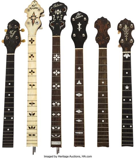 Lot Of Six Tenor Banjo Necks Total 6 Musical Instruments Lot
