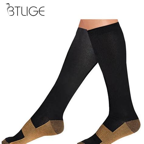 Men Women Leg Support Stretch Compression Socks Below Knee Socks Antifatigue Anti Fatigue Knee