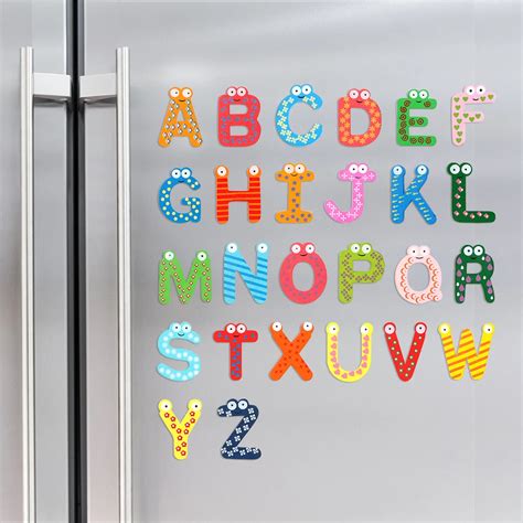26pcslot 26 English Alphabet Fridge Magnet Refrigerator Sticker Funny