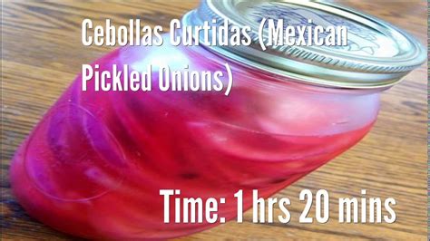 Cebollas Curtidas Mexican Pickled Onions Recipe Youtube
