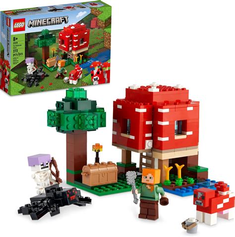 Lego Minecraft The Mushroom House 21179 Building Toy Set