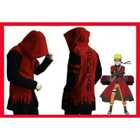 Jual Jubah Anime Naruto Hokage Yondaime Merah Putih Indonesia Shopee Indonesia