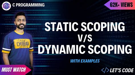 Static Scoping Vs Dynamic Scoping In C Language With Example Youtube