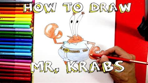 How To Draw Mr Krabs Spongebob Sketchok Step By Step