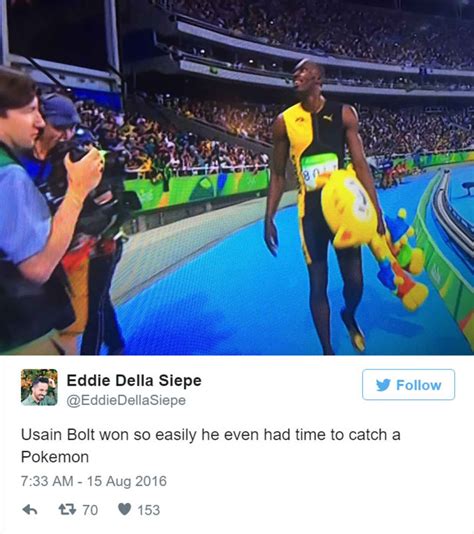 hilarious reactions to usain bolt s winning photo finish in rio usain bolt usain bolt memes