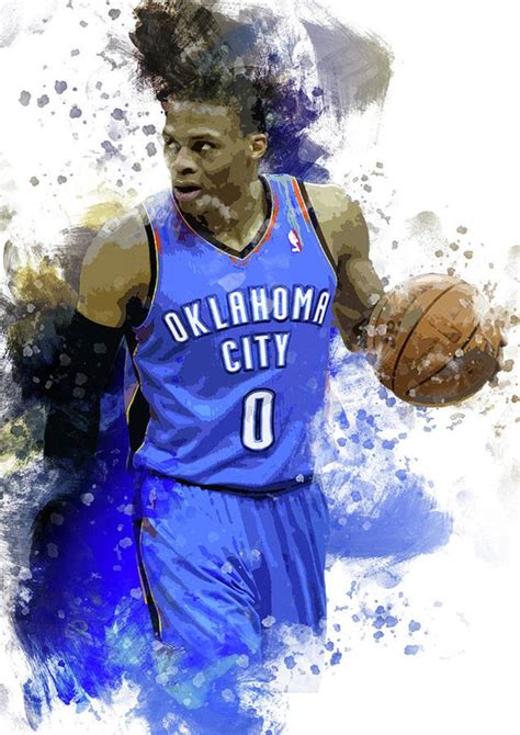 Russell Westbrook Oklahoma City Thunder Poster Canvas Print